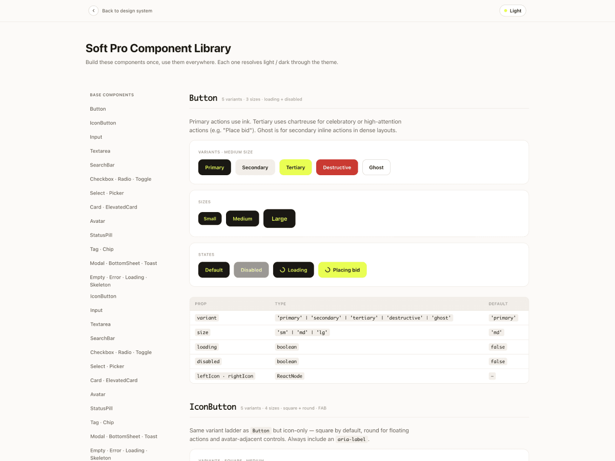 SpoedMarktplaats Design System — screen 1