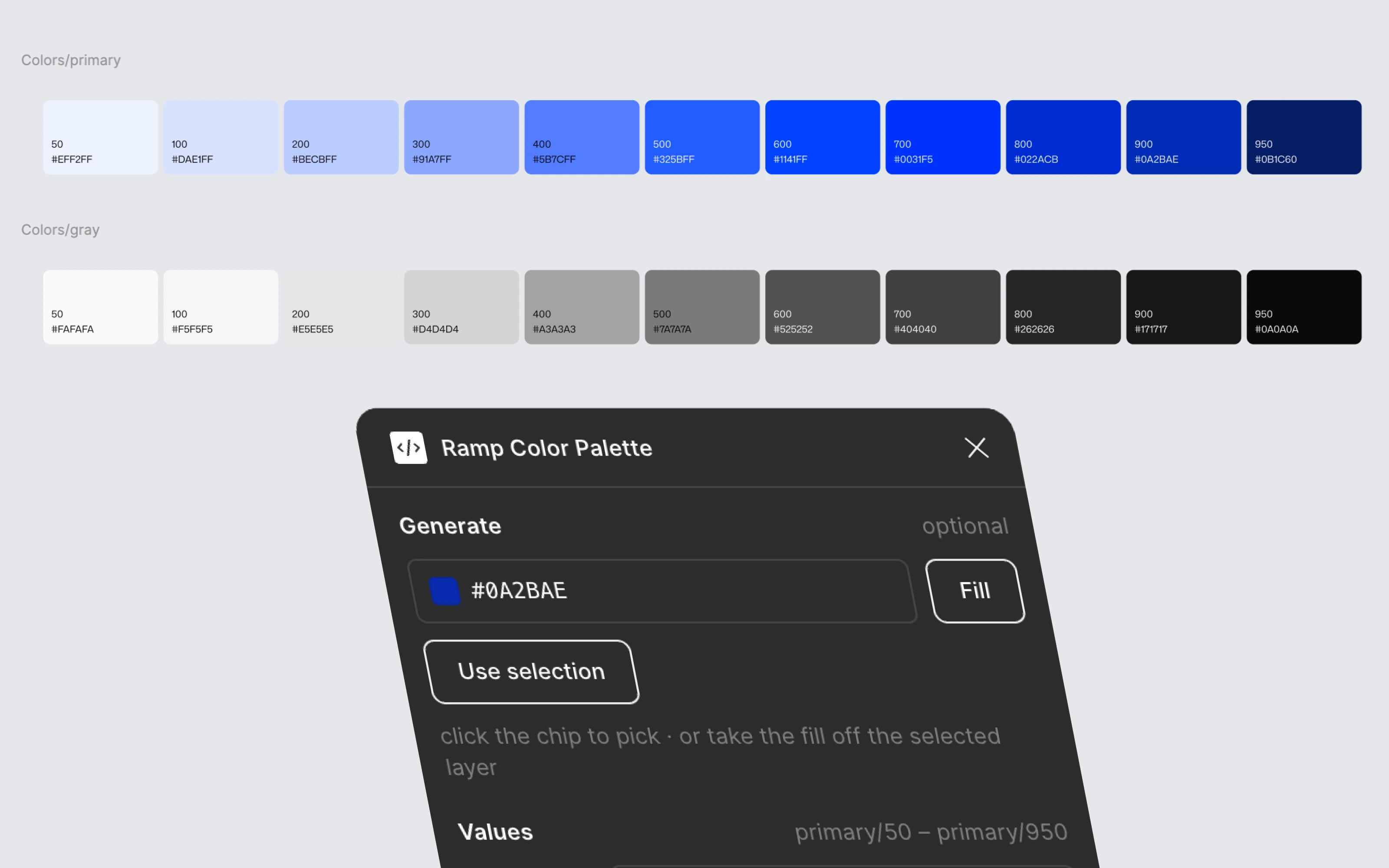 Ramp Color Palette